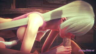 Nanatsu č. Taizai Hentai - Elizabeth sát a pronikl