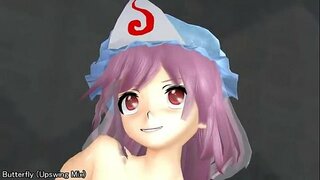 Ŝarĝante la kordojn por &#039;【MMD】Saigyoji Yuyuko kontraŭ Malglata Rajdado Maŝino【R-18】