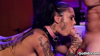 Sexy goth zuskë Genevieve Sinn merr një ANAL